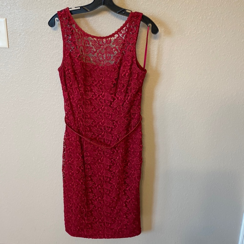 White House Black Market Red Dress. Sz 10.